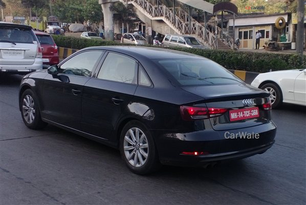 Audi A3 sedan spied yet again in Mumbai