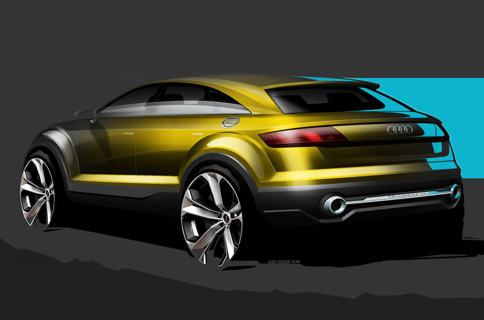 Audi compact SUV concept Beijing sketch rear