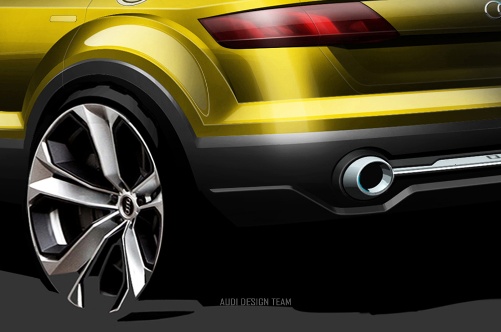 Audi compact SUV concept Beijing sketch taillight