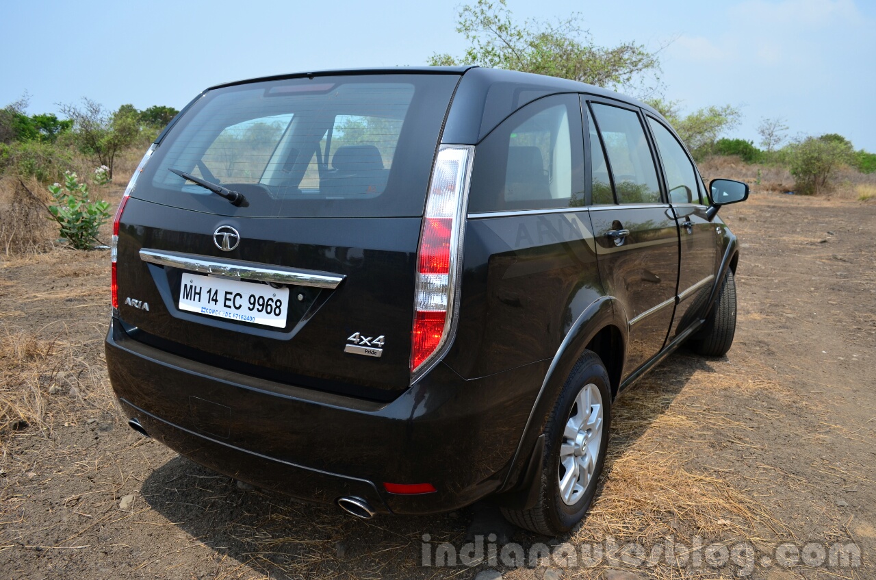 2014 Tata Aria Review rear profile image