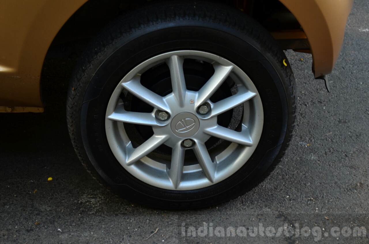 Tata Nano Twist Review alloy wheel