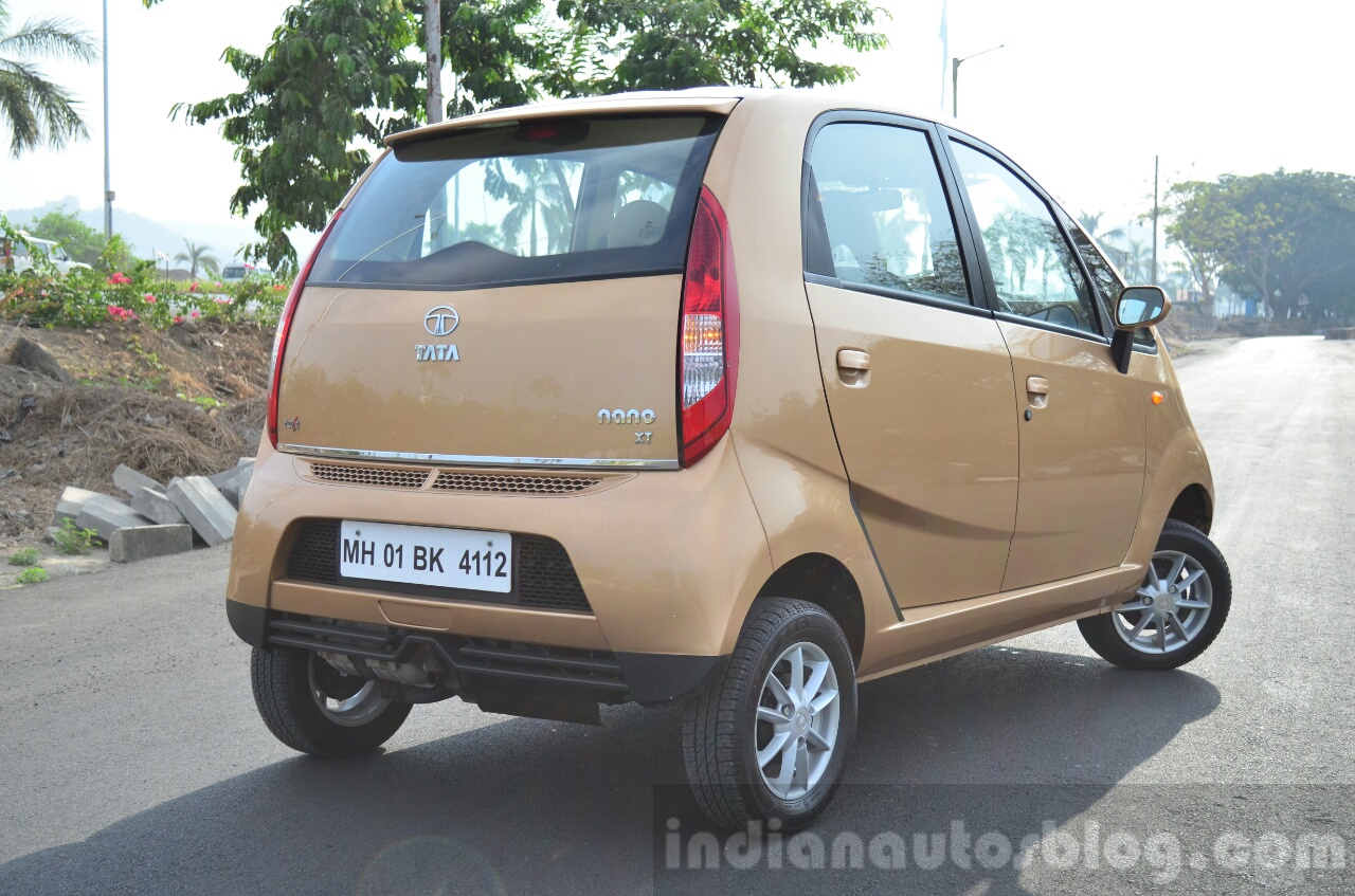 Tata Nano Twist Review rear shot
