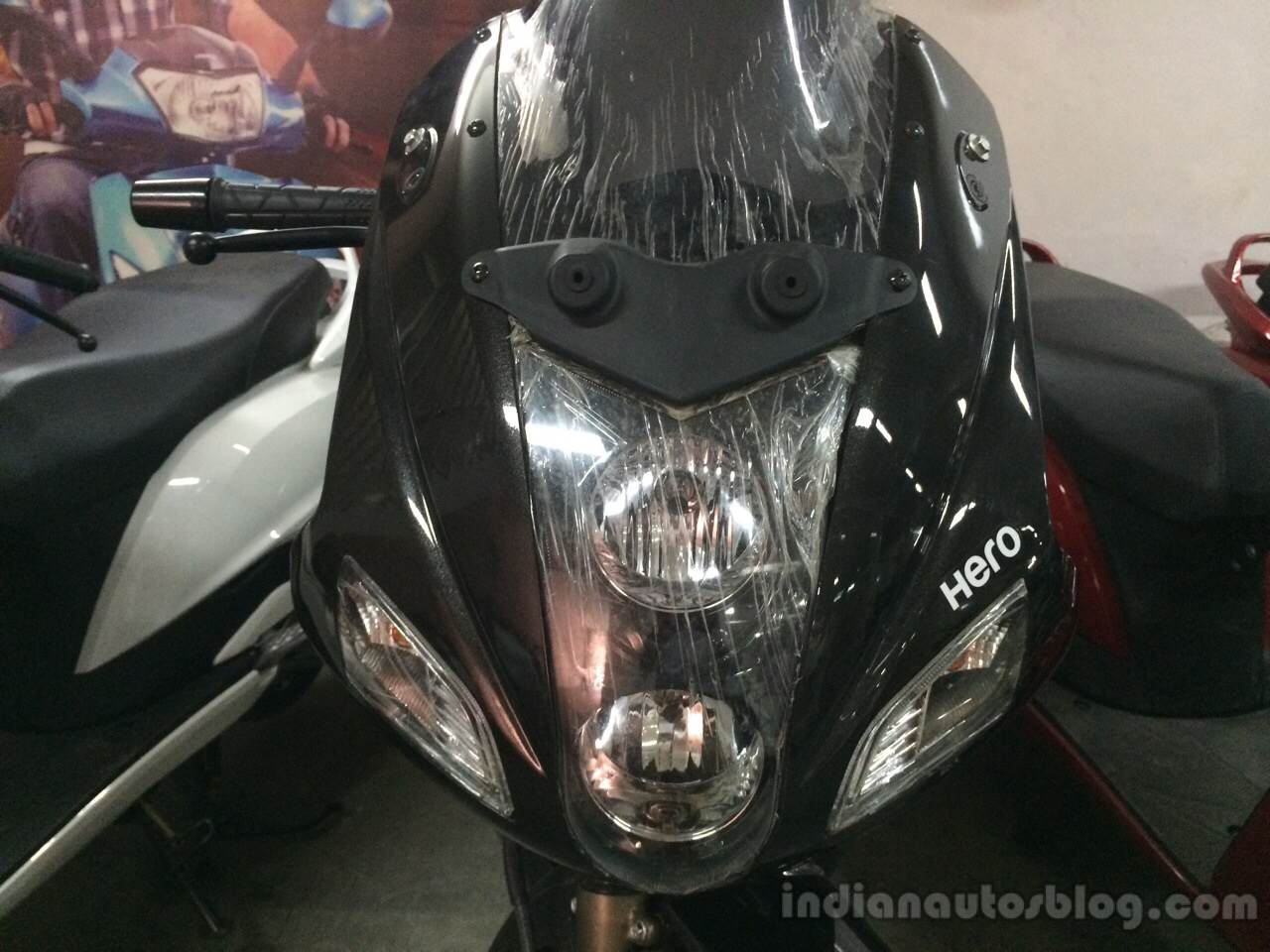 2014 Hero Karizma ZMR headlight spotted at dealership