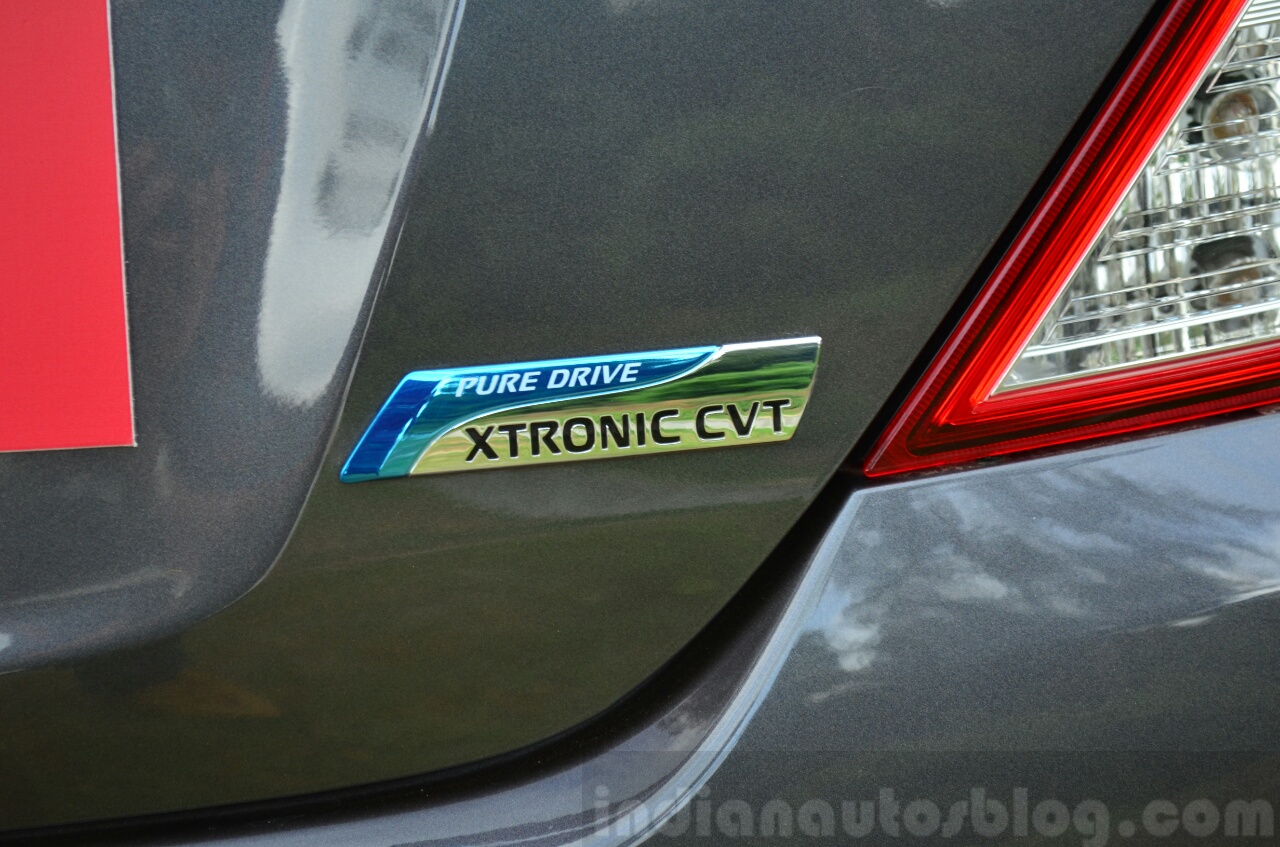 2014 Nissan Sunny facelift petrol CVT review CVT logo