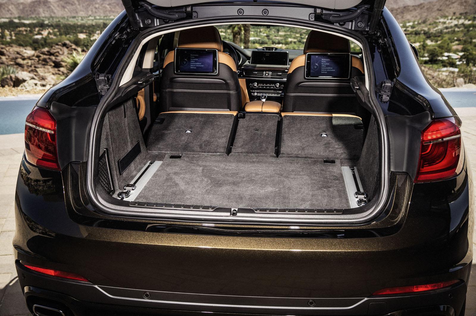 2015 BMW X6 press shots boot storage
