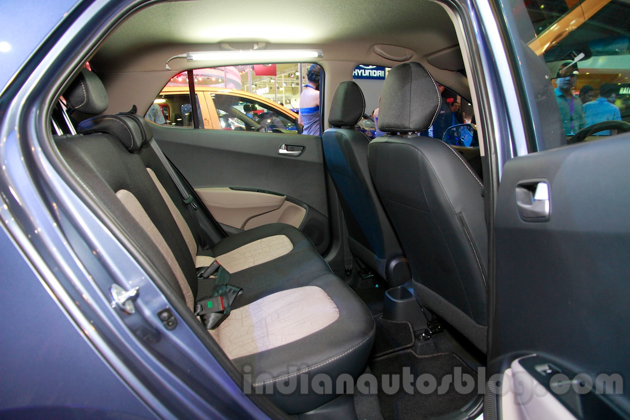 Hyundai Grand i10 rear seat at the 2014 Indonesia International Motor Show
