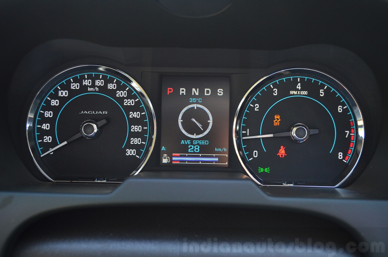 Jaguar XF 2.0L Petrol Review cluster