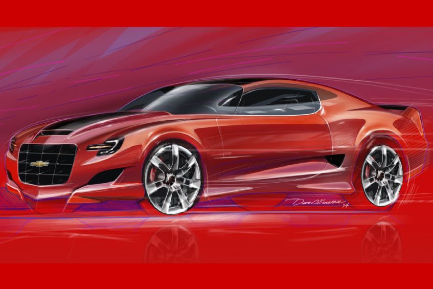 Rendering - Next gen Chevrolet Camaro will have retro looks