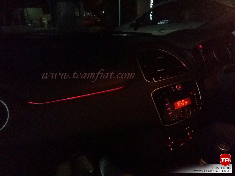 2014 Fiat Punto Evo spied ambient light