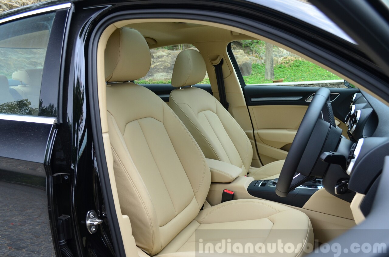 Audi A3 Sedan Review front seats