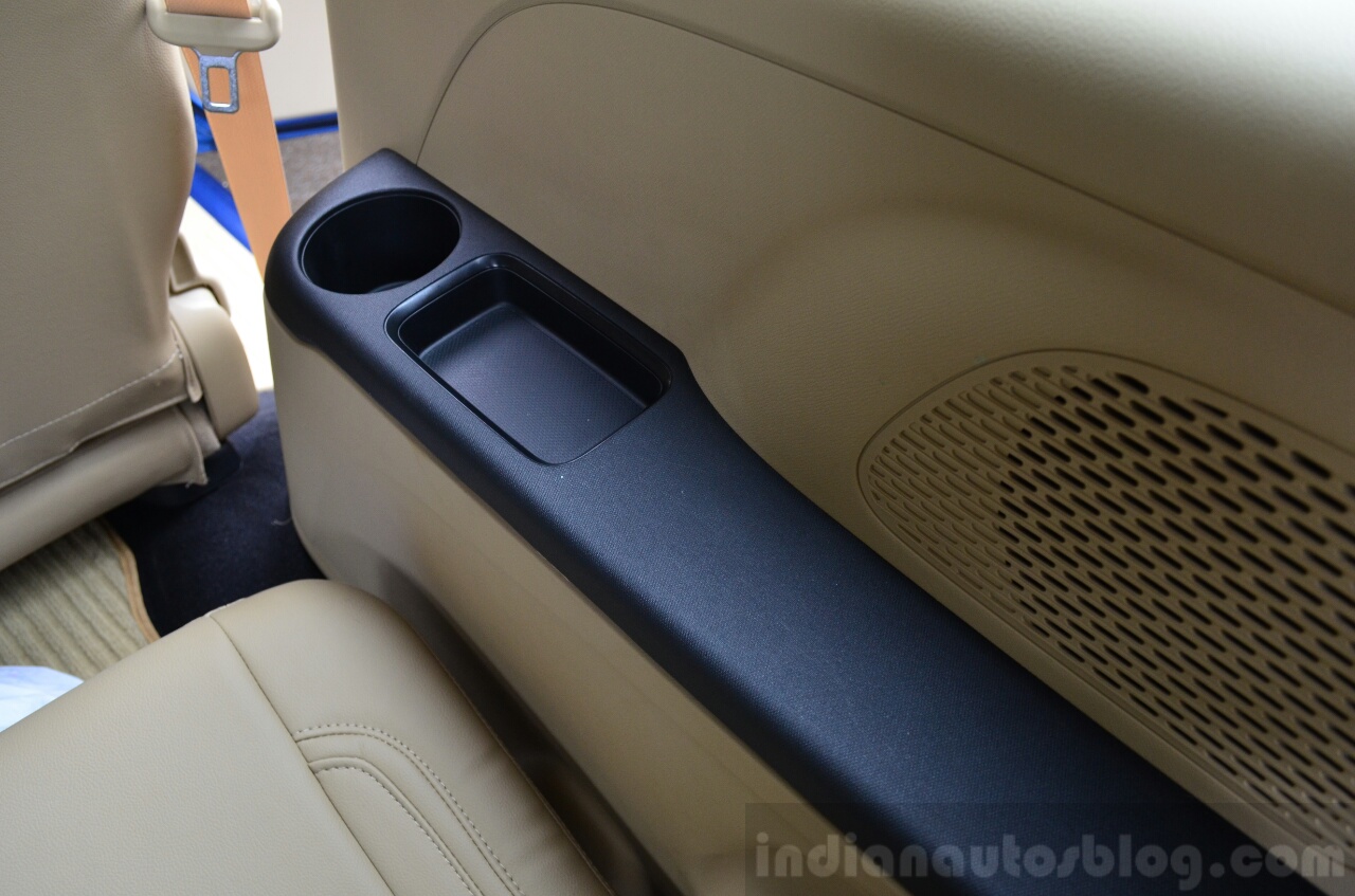 Honda Mobilio Petrol Review third row armrest