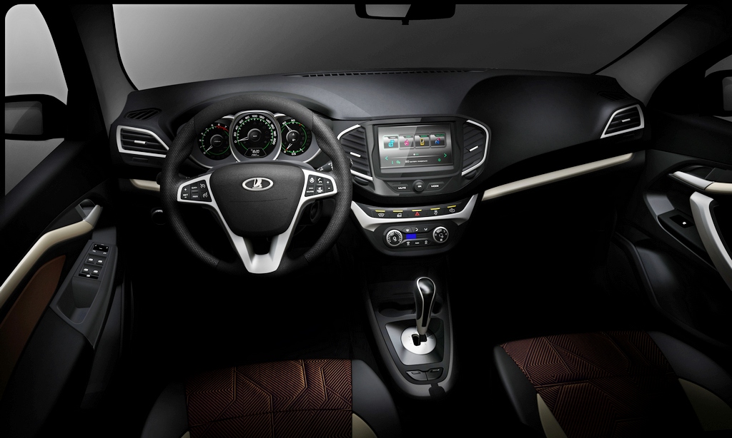 Lada Vesta interior teased