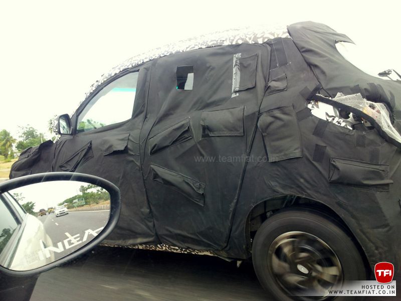 Mahindra S101 compact SUV spied on test