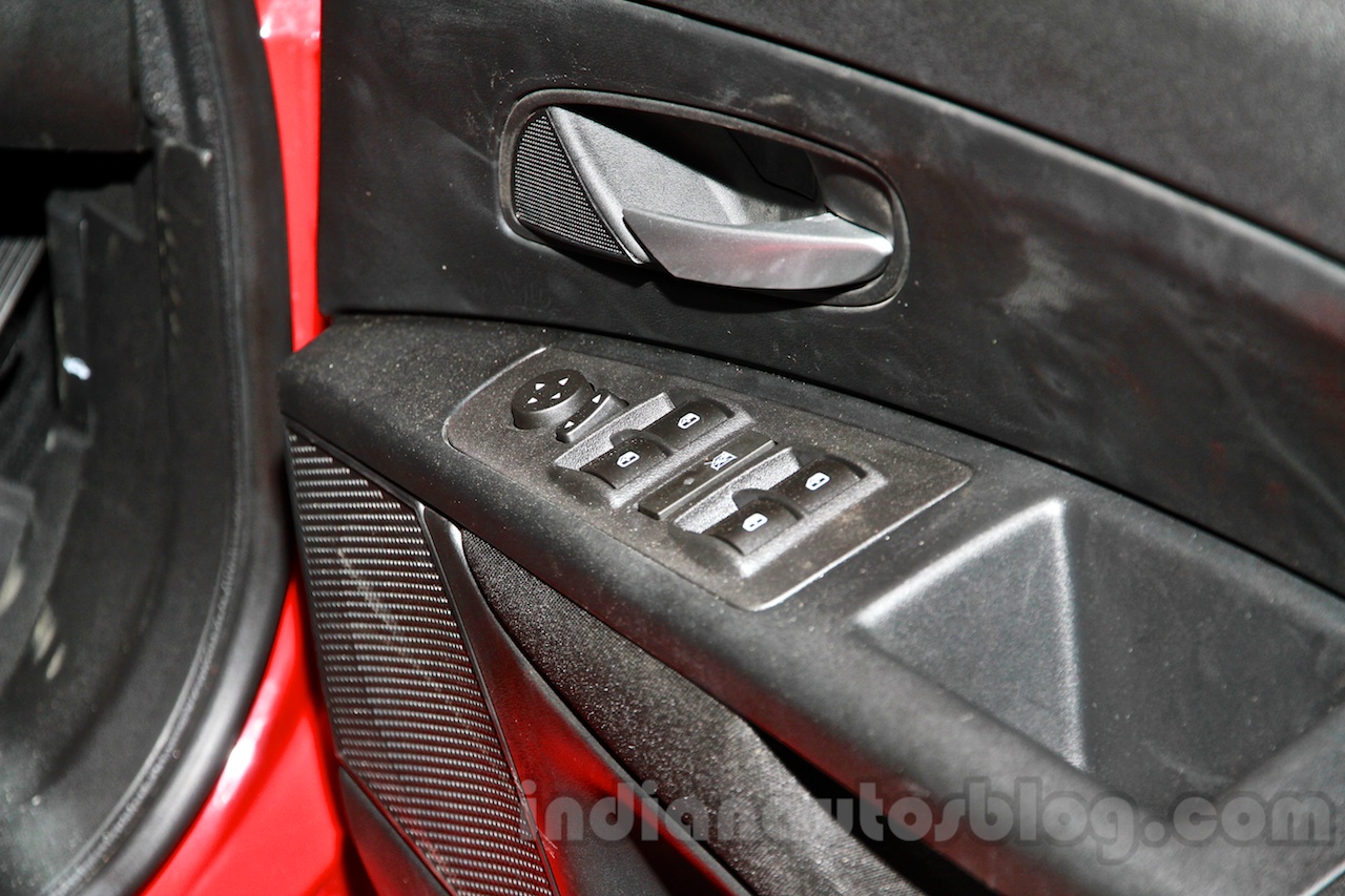 Fiat Punto Evo power window switches at the launch