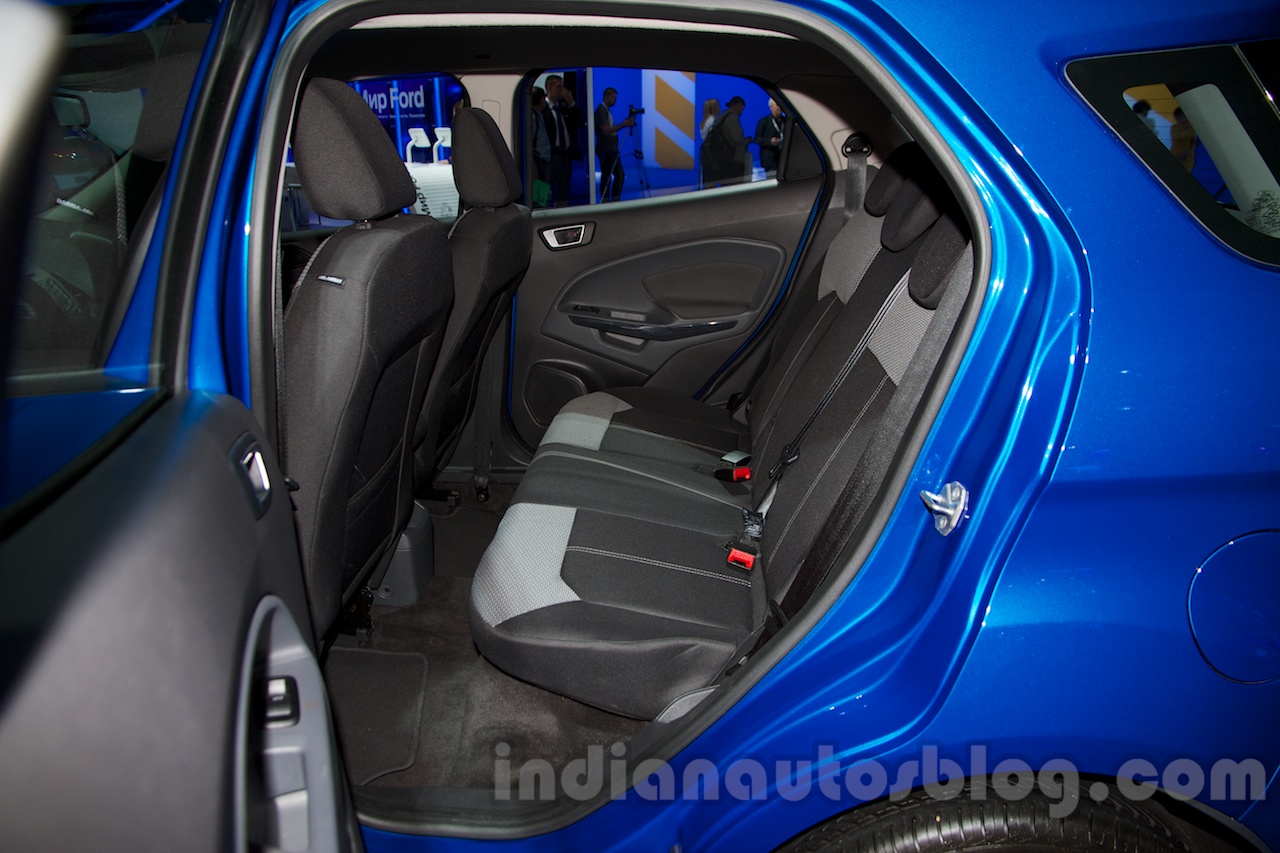 Ford EcoSport rear seat at the 2014 Moscow Motor Show