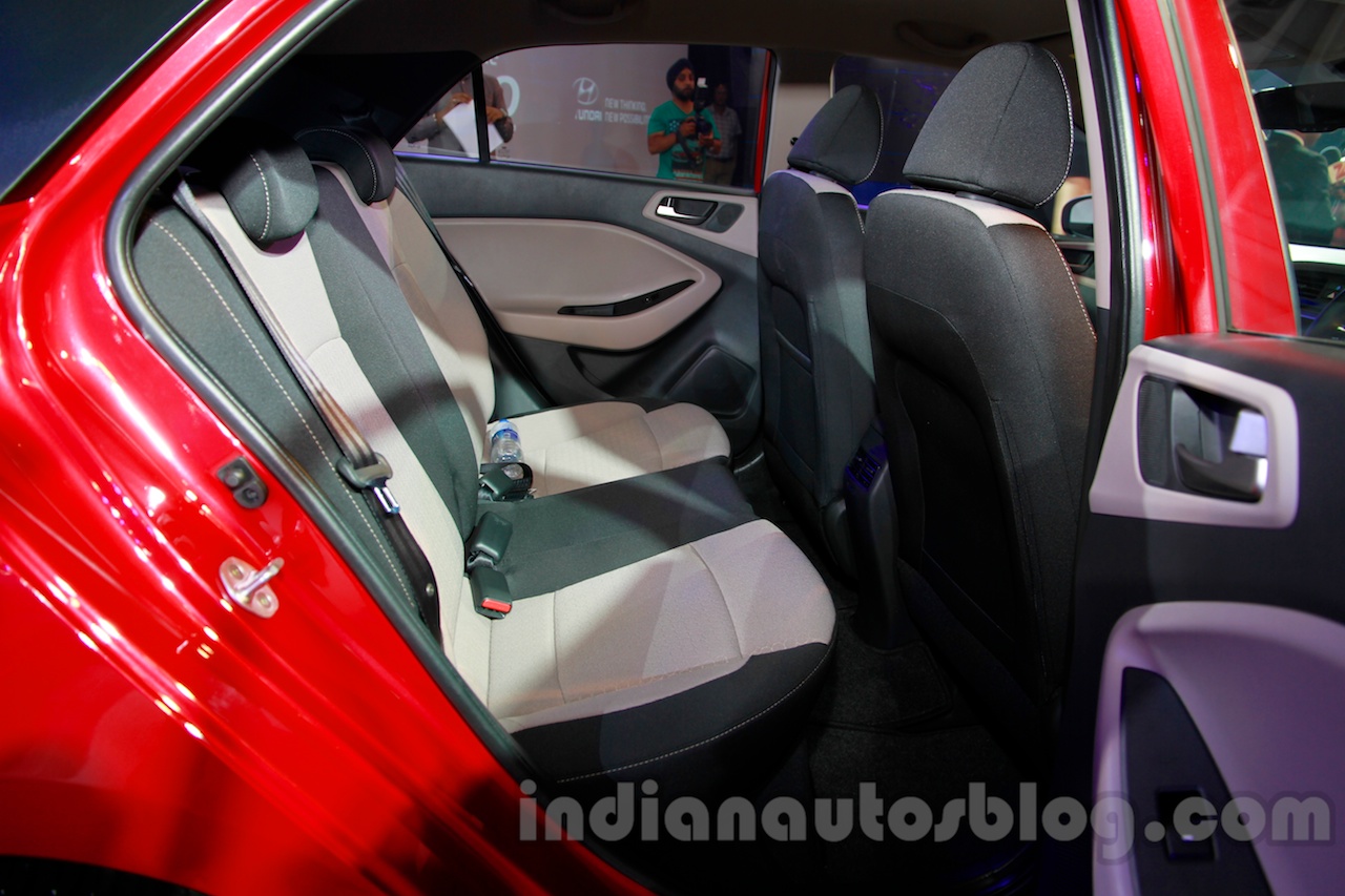 Hyundai Elite i20 launch rear seat