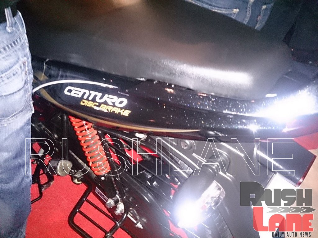 Mahindra Centuro Disc Brake Variant spied logo