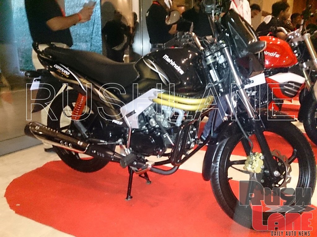 Mahindra Centuro Disc Brake Variant spied side