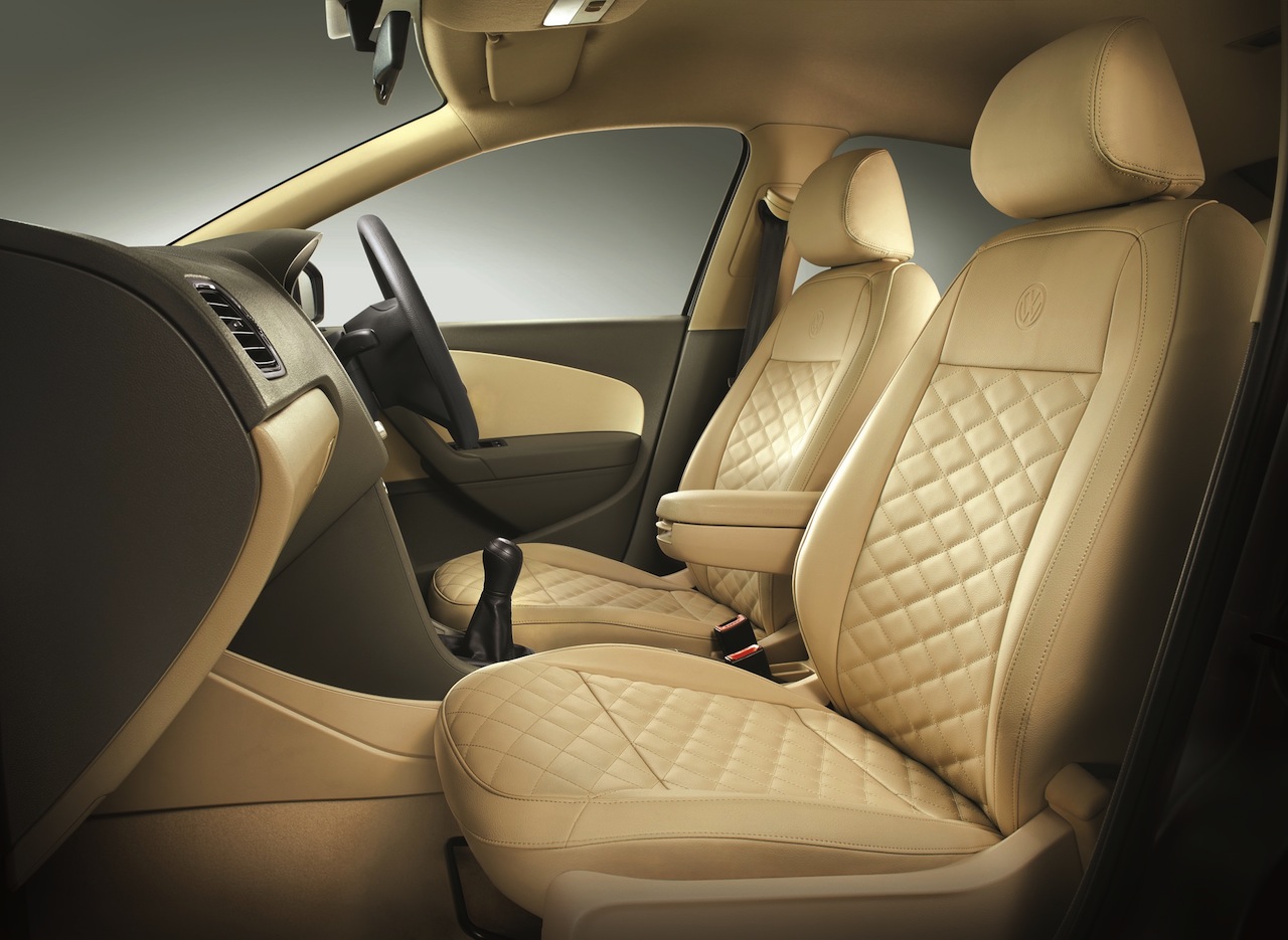 VW Vento Konekt press shot leather seat cover