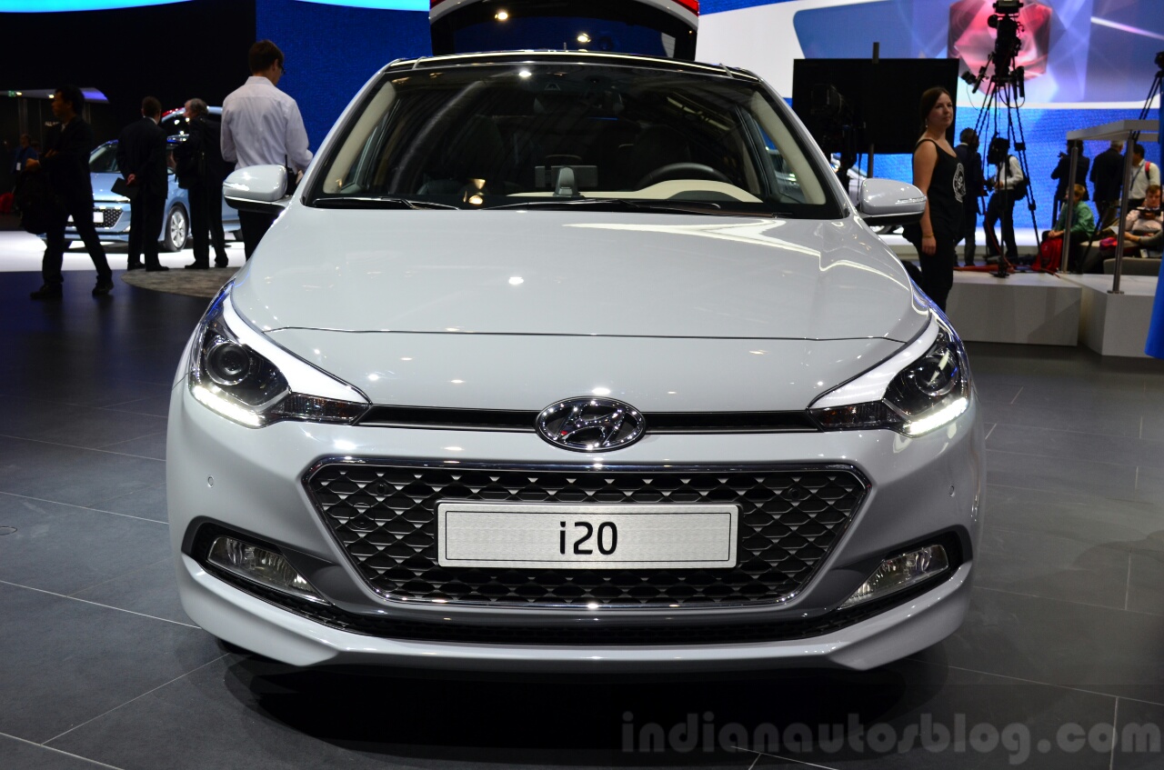 2015 Hyundai i20 front view at the 2014 Paris Motor Show