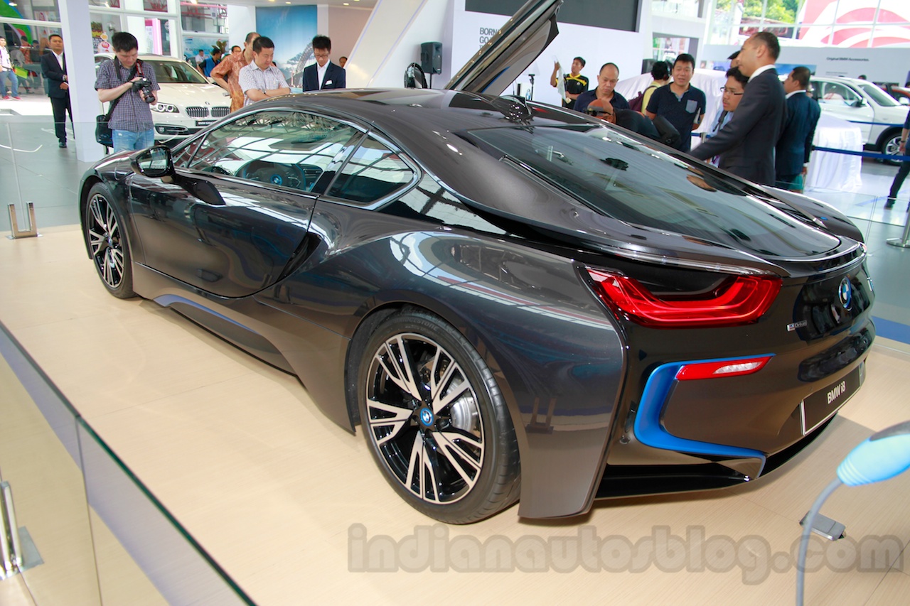 BMW i8 rear three quarters at the 2014 Indonesia ...