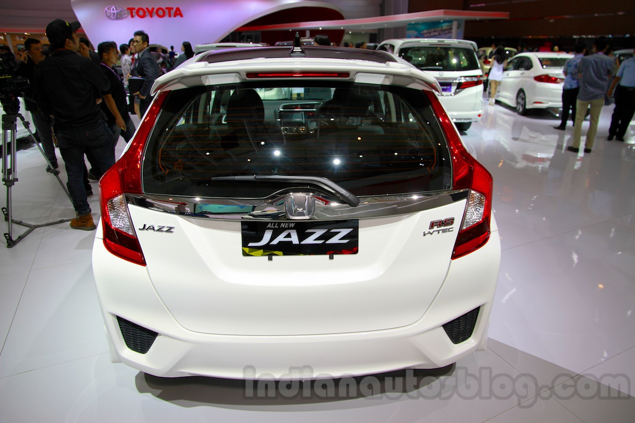 Honda Jazz RS Black Top rear at the Indonesia International Motor Show 2014