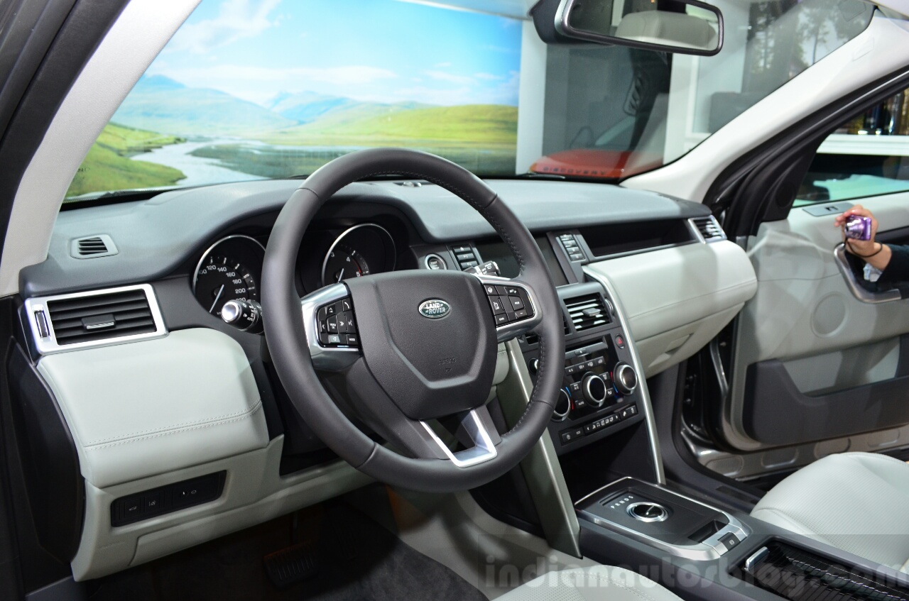 Land Rover Discovery Sport interior at the 2014 Paris 