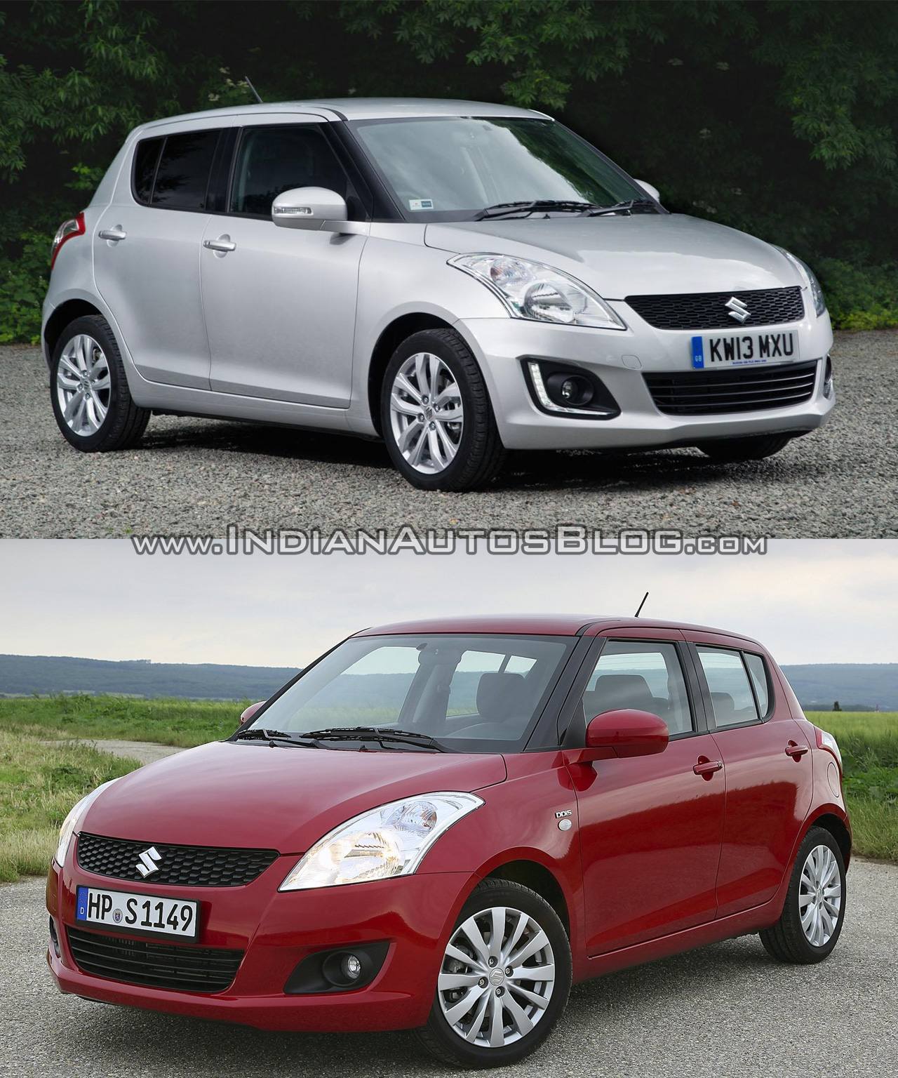 Old vs New Maruti Swift Facelift vs Current Swift