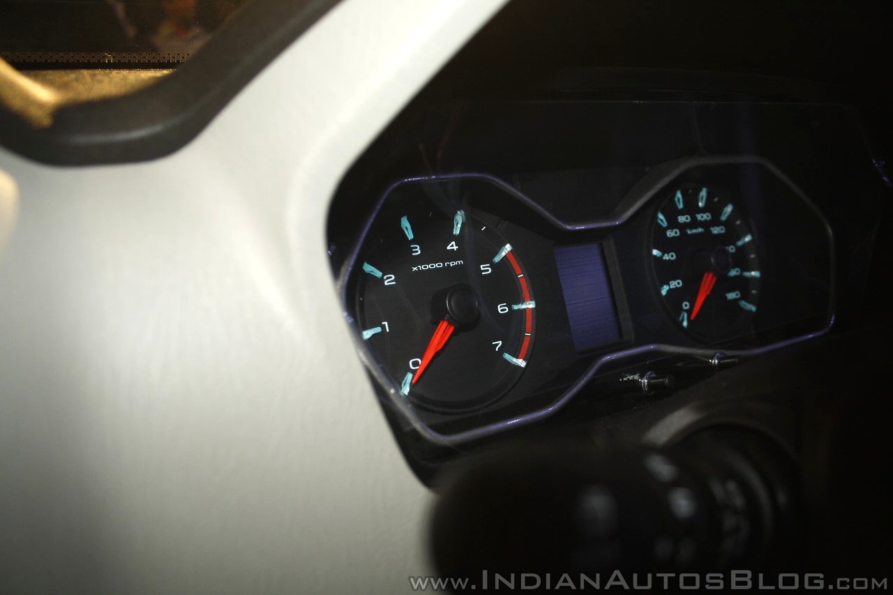 New Mahindra Scorpio tachometer at the launch