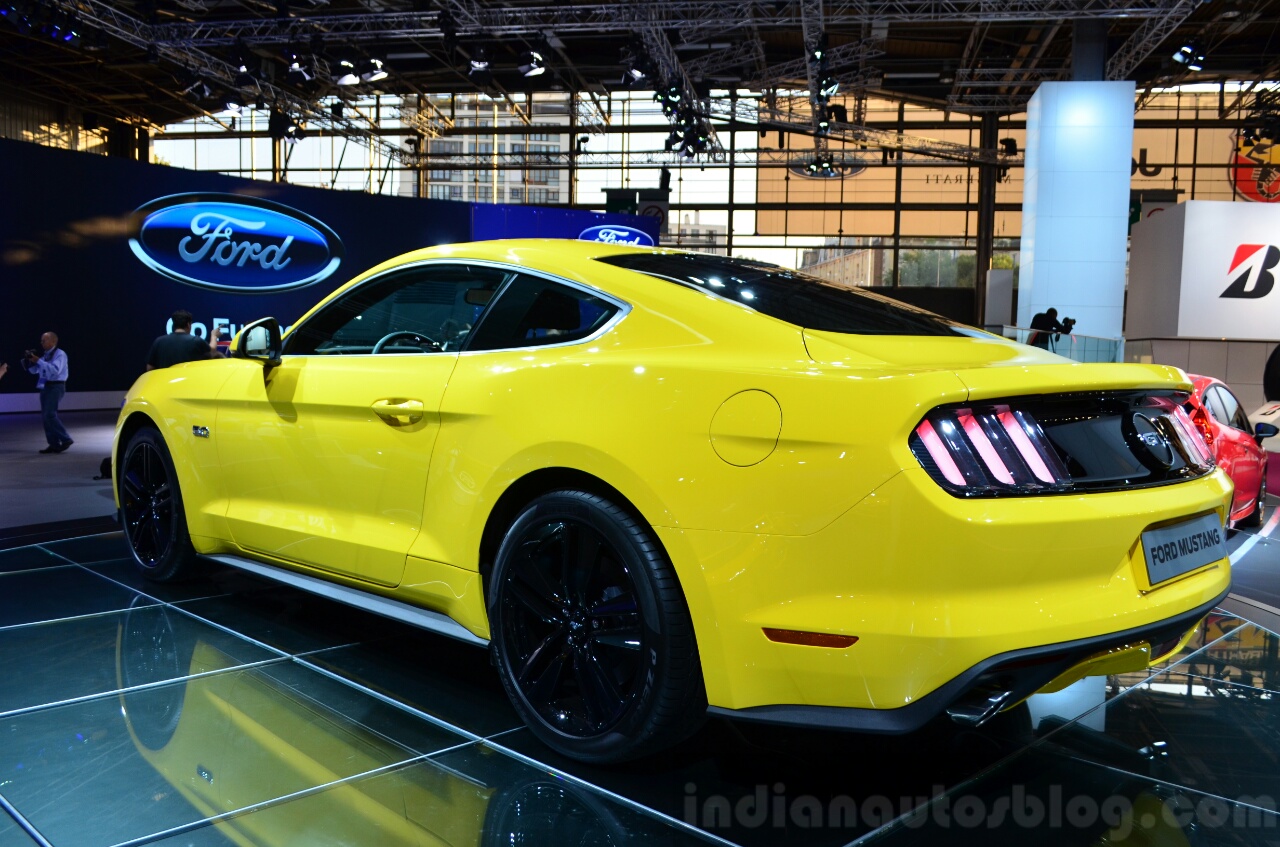 2015 Ford Mustang Rear Three Quarters Left At The 2014 Paris Motor Show