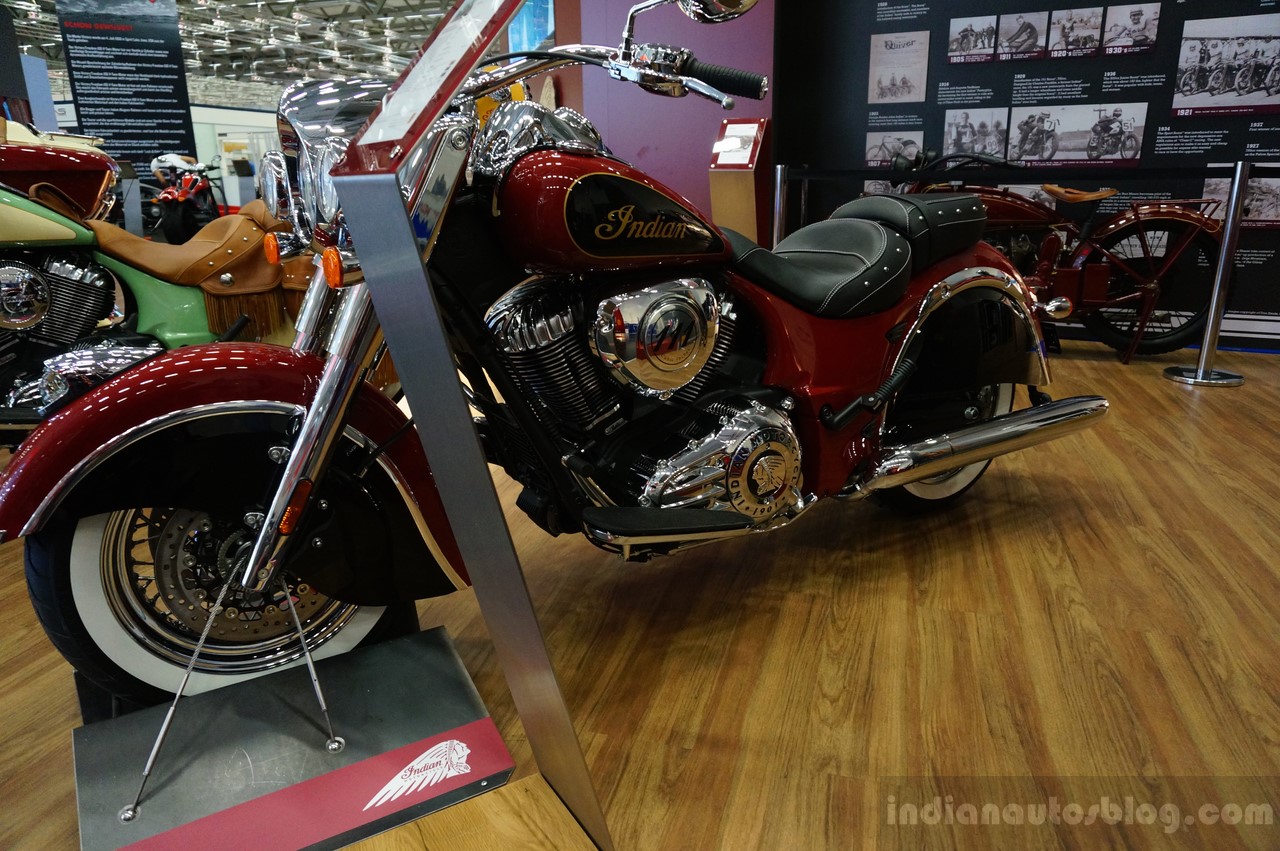 2015 Indian Roadmaster front three quarters at INTERMOT 2014