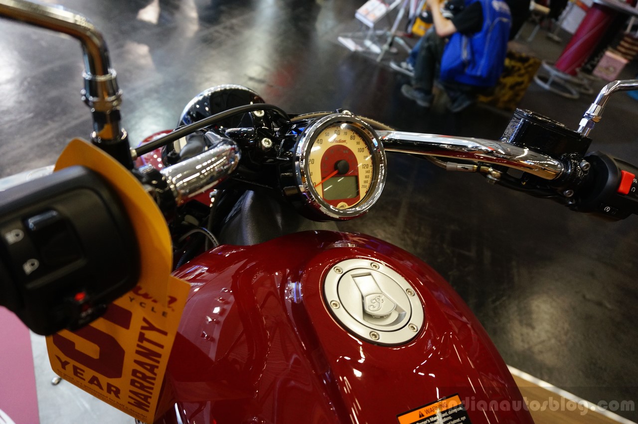 2015 Indian Scout speedometer at INTERMOT 2014