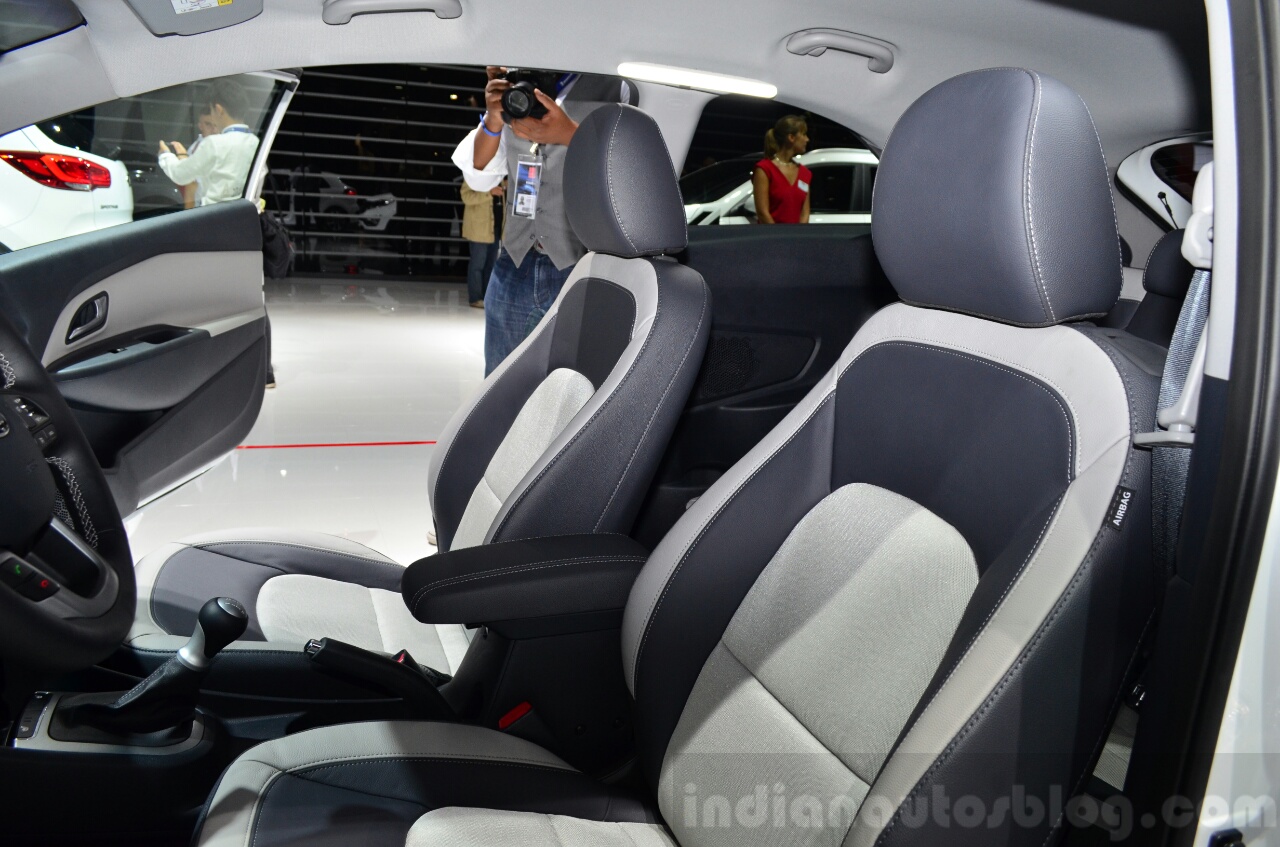 2015 Kia Rio seats at the 2014 Paris Motor Show