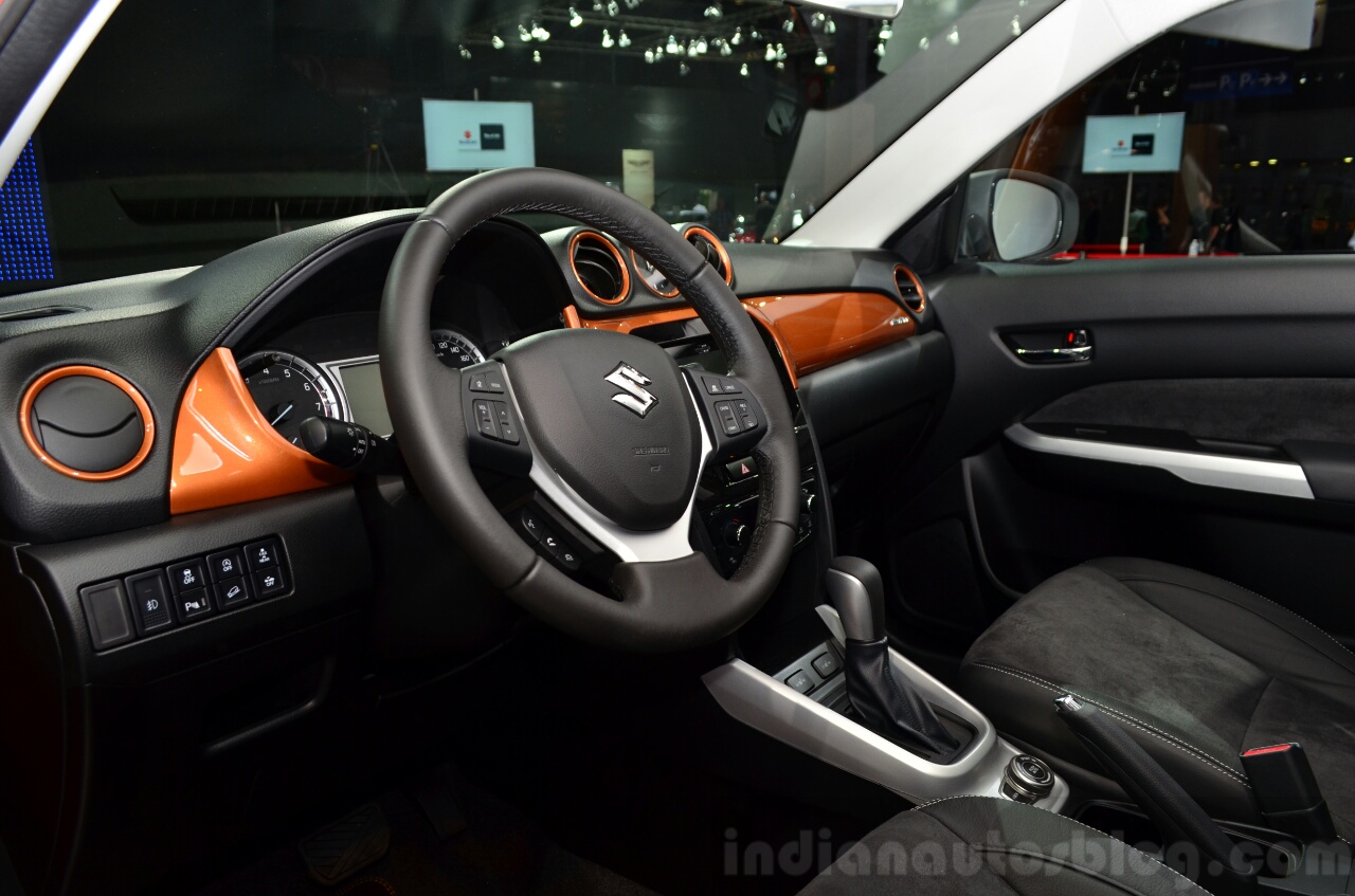 2015 Suzuki Vitara interior at the 2014 Paris Motor Show