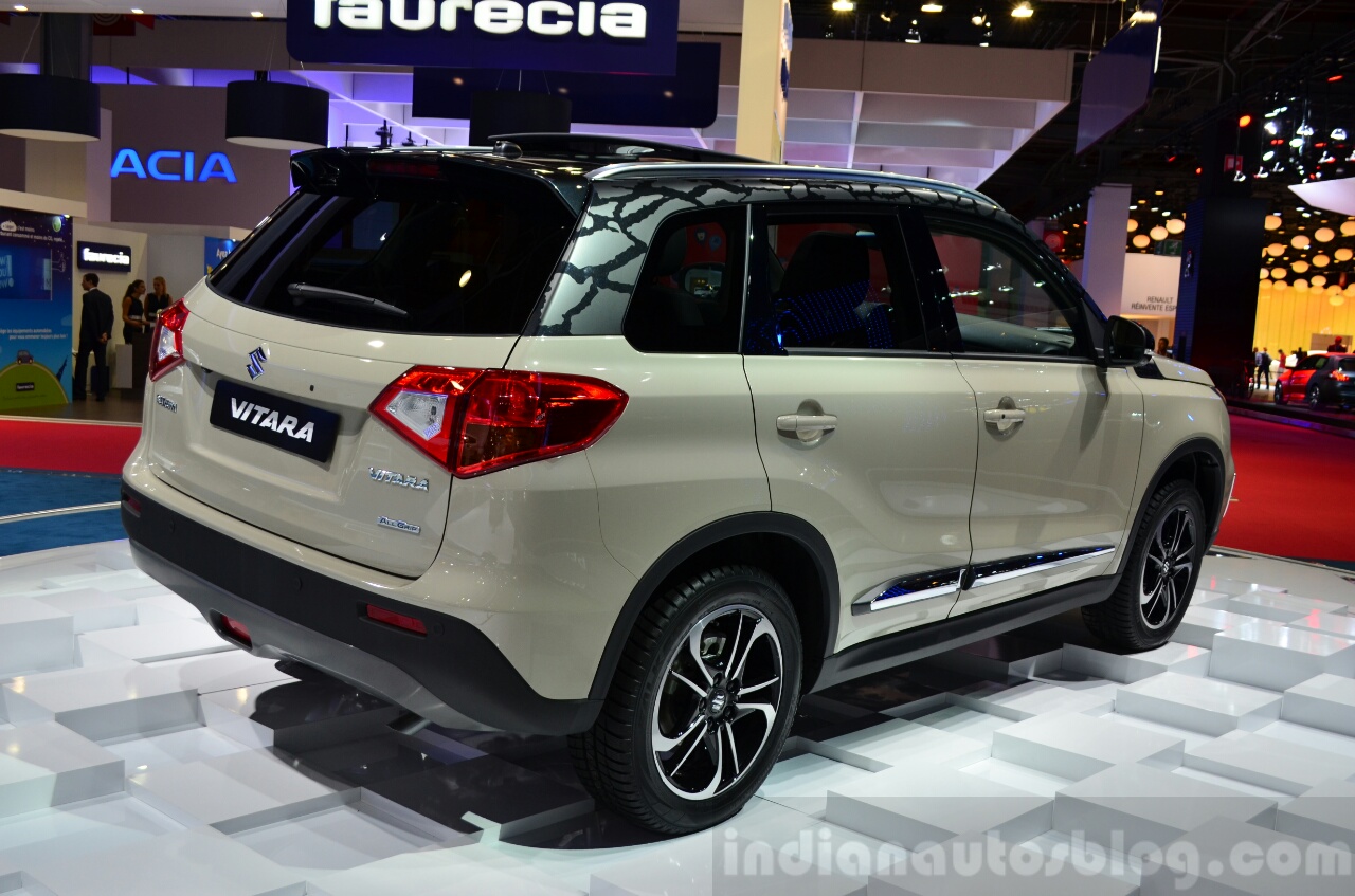 2015 Suzuki Vitara Rear Right Three Quarter At The 2014 Paris Motor Show