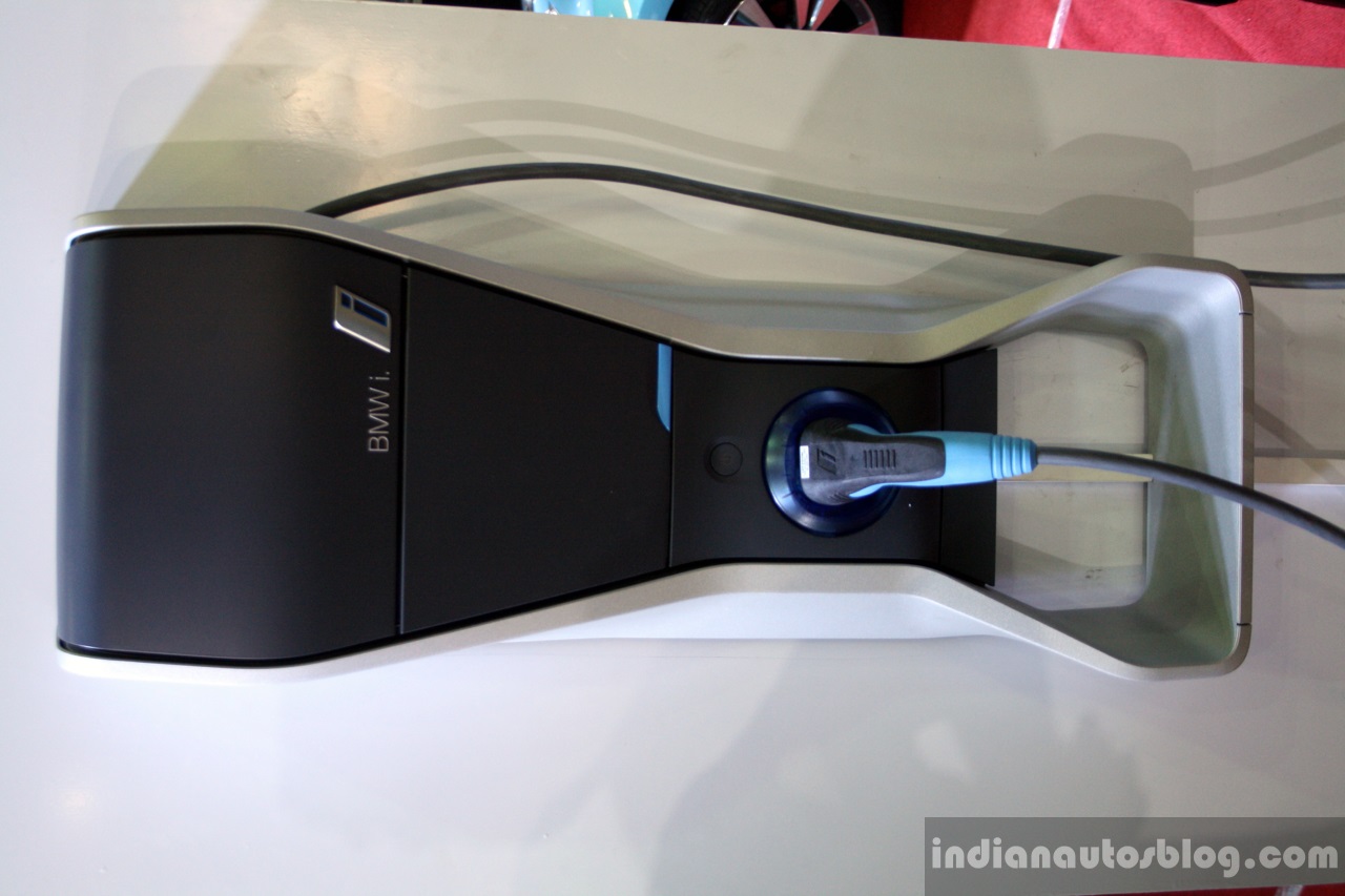 BMW i3 charging dock at the 2014 Colombo Motor Show Sri Lanka