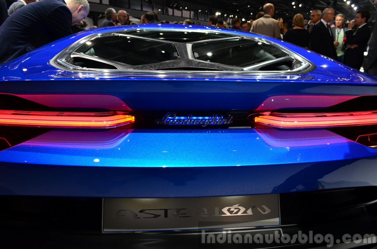 Lamborghini Asterion logo at the 2014 Paris Motor Show