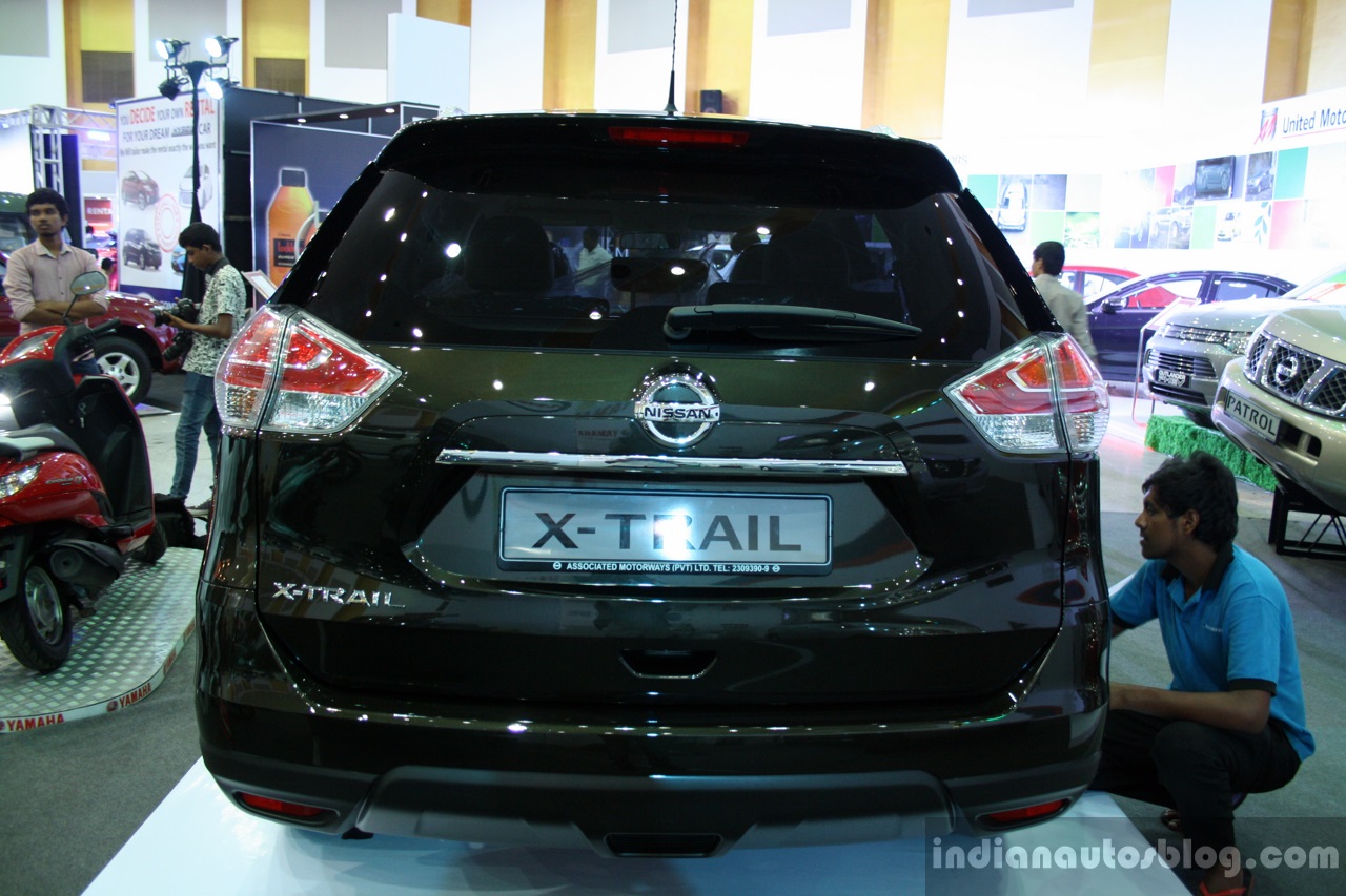 New Nissan XTrail rear at the 2014 Colombo Motor Show Sri Lanka