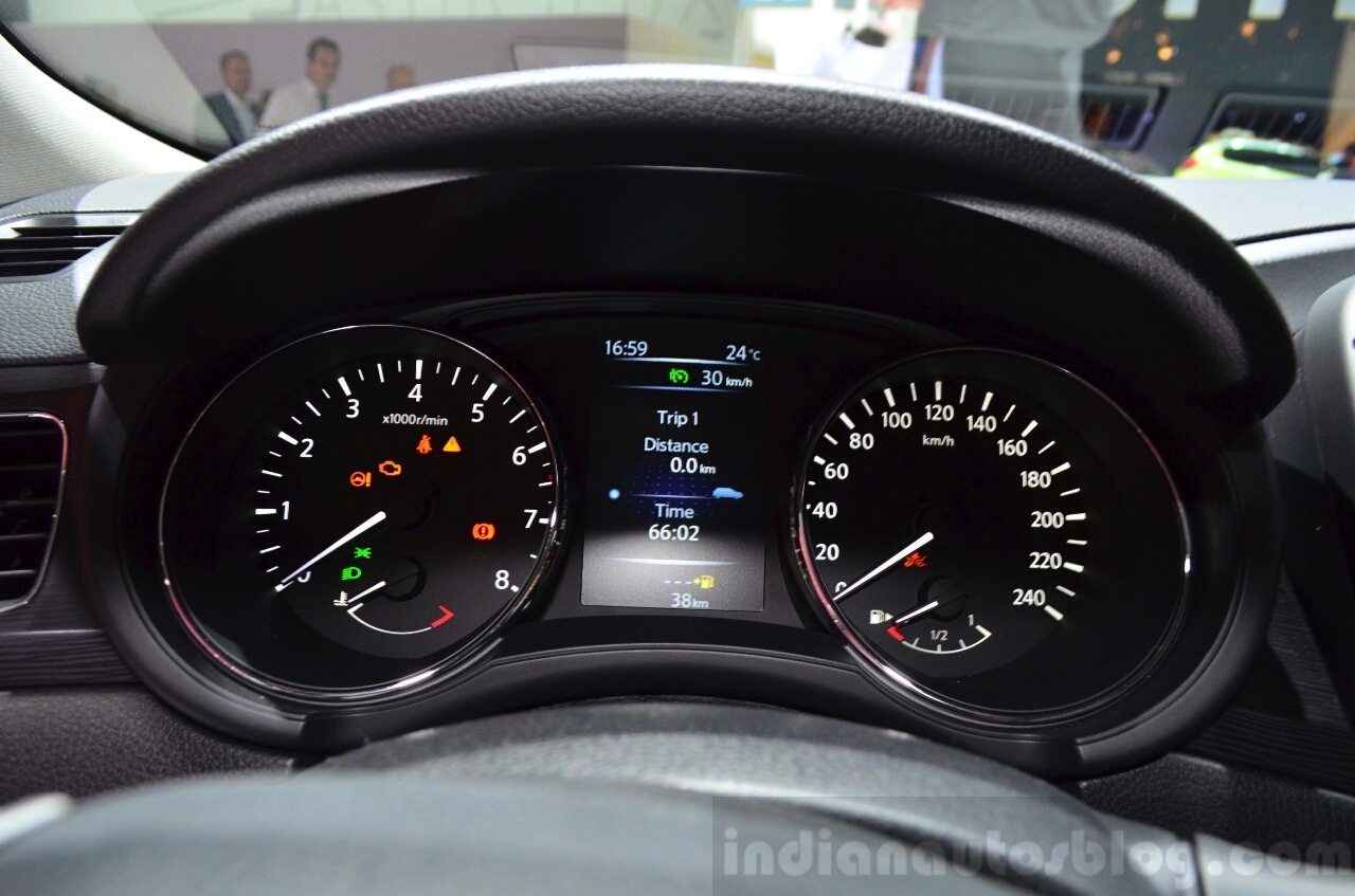 Nissan Pulsar Instrument Cluster At The 2014 Paris Motor Show