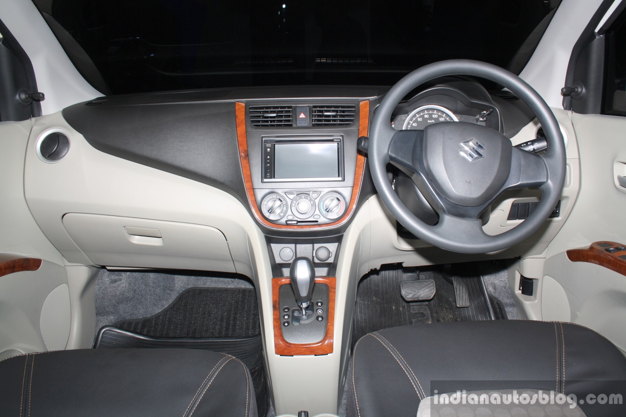 Suzuki Celerio Elegance edition interior at the 2014 