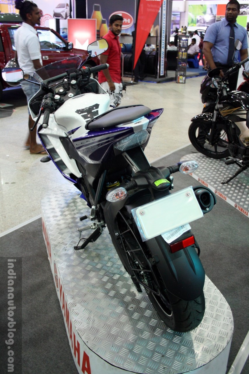 Yamaha YZF-R15 rear at the 2014 Colombo Motor Show Sri Lanka
