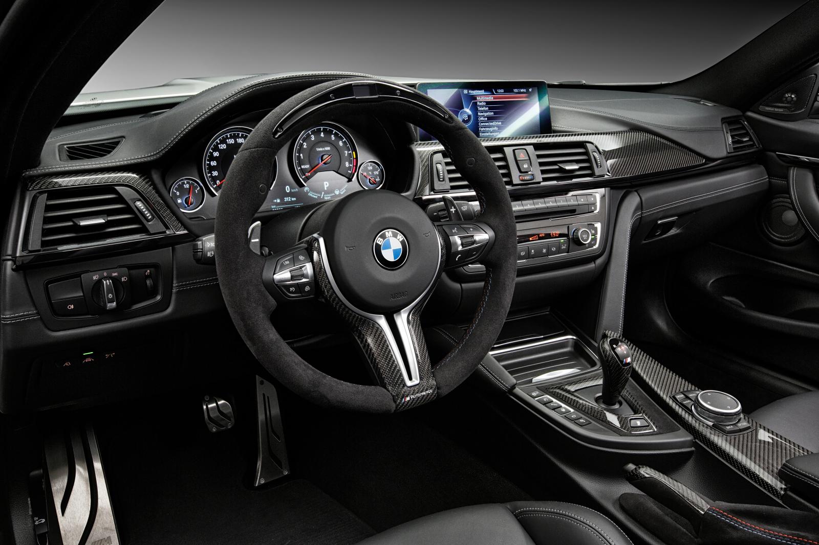 2015 BMW M4 with M Performance accessories dashboard