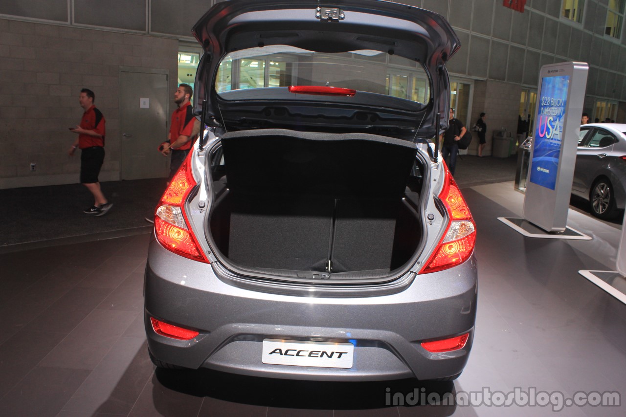 2015 Hyundai Accent boot at the 2014 Los Angeles Auto Show