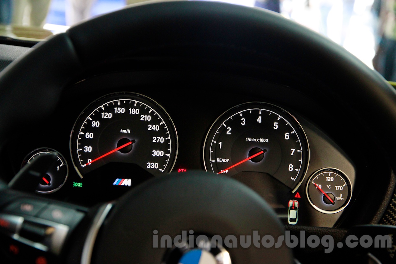 BMW M4 Coupe instrument cluster for India