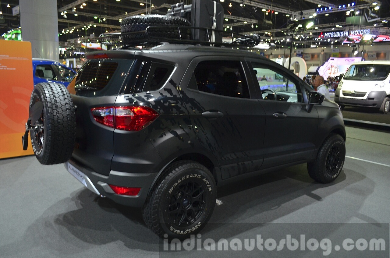 Ford EcoSport rear three quarters right at the 2014 Thailand Motor Expo
