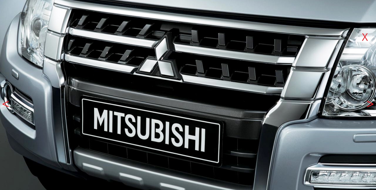 Mitsubishi Pajero facelift grille