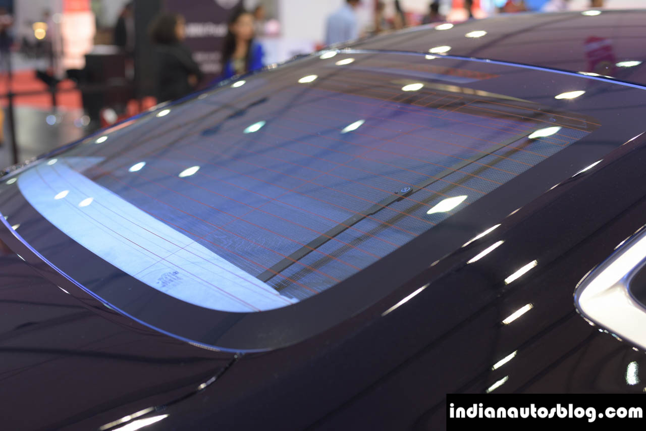 Hyundai Genesis rear windshield at Autocar Performance Show 2015