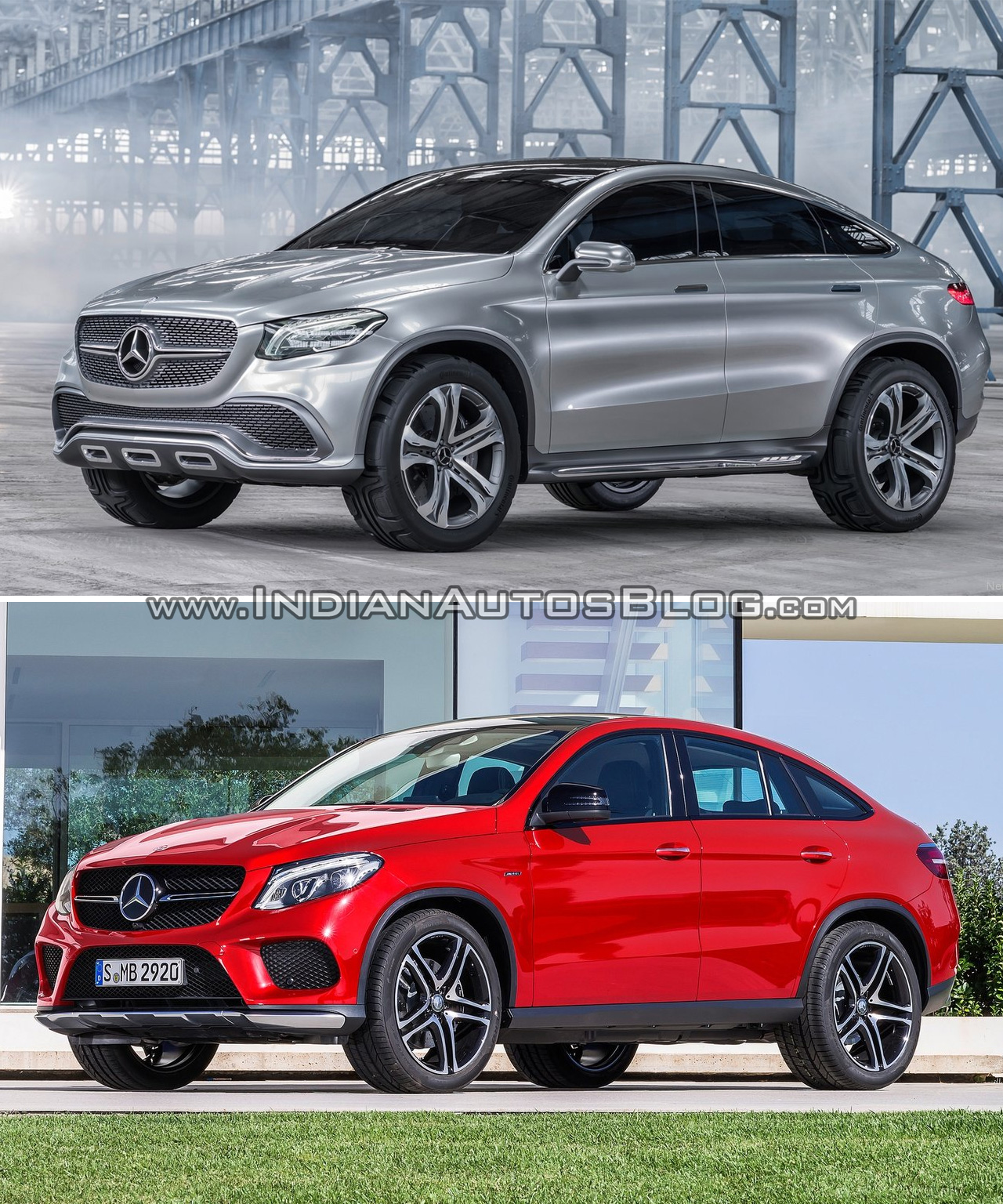 Mercedes Concept Coupe Vs Mercedes GLE Coupe