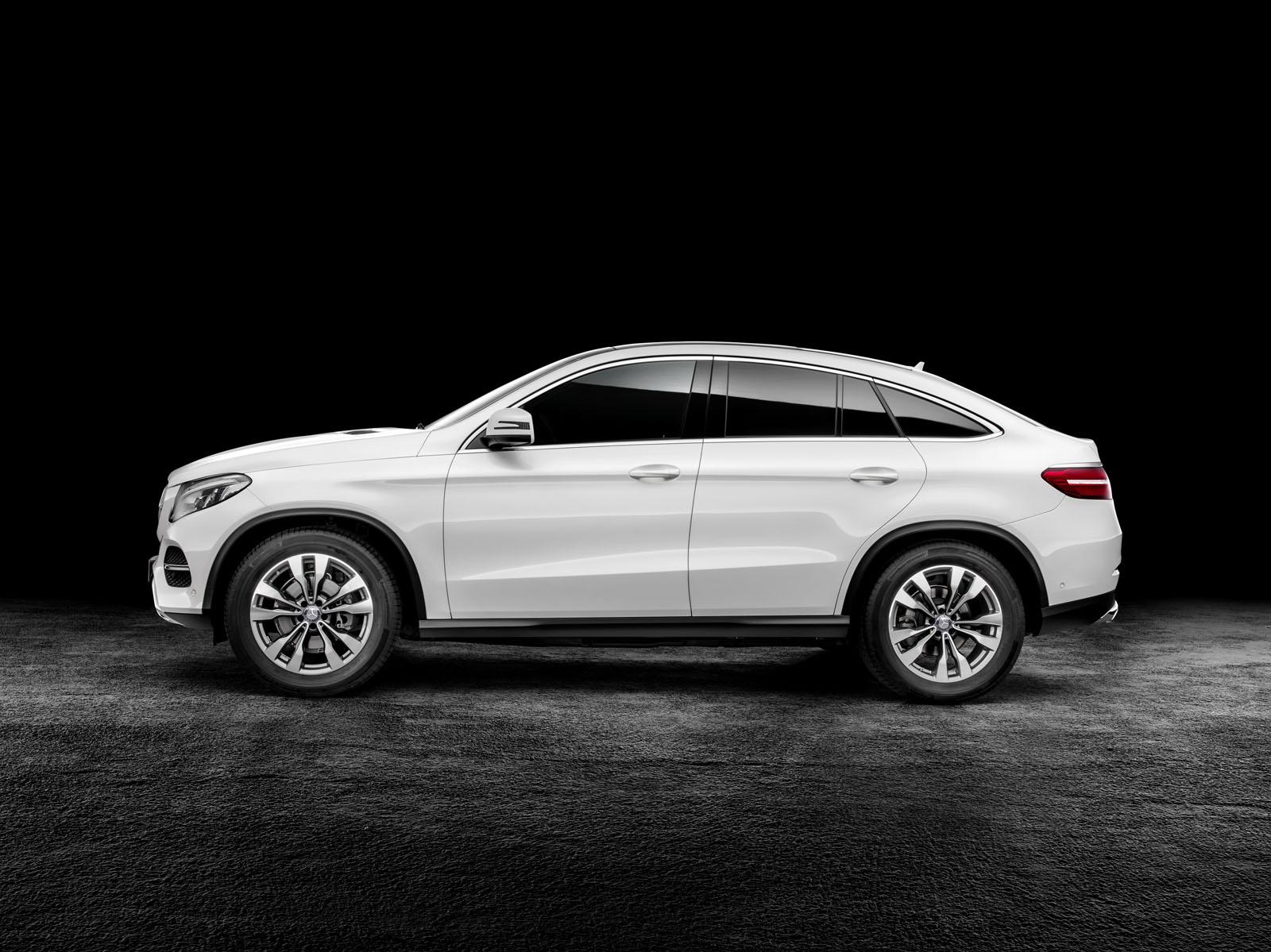 Mercedes GLE Coupe press shot white profile