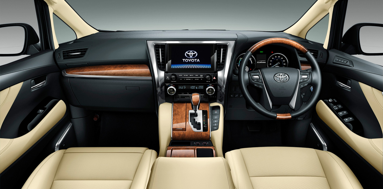 2015 Toyota Alphard interior dashboard Japan